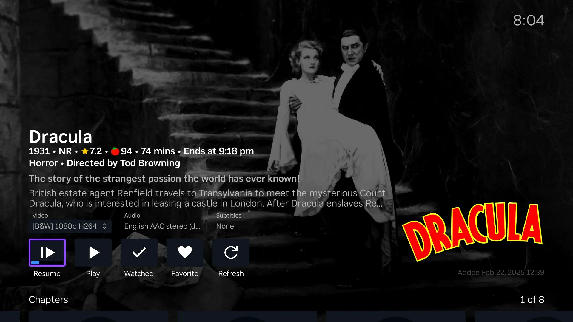 JellyRock movieDetails screen