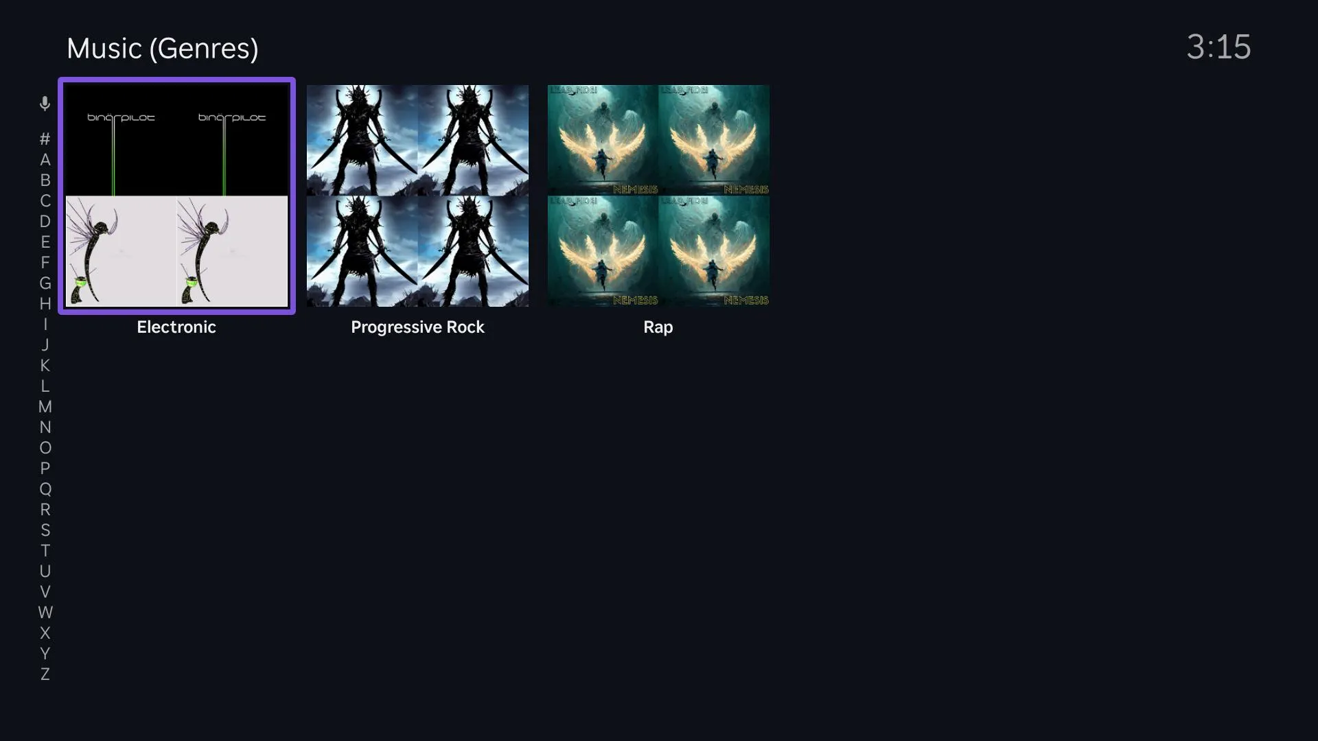 JellyRock — Music library genres