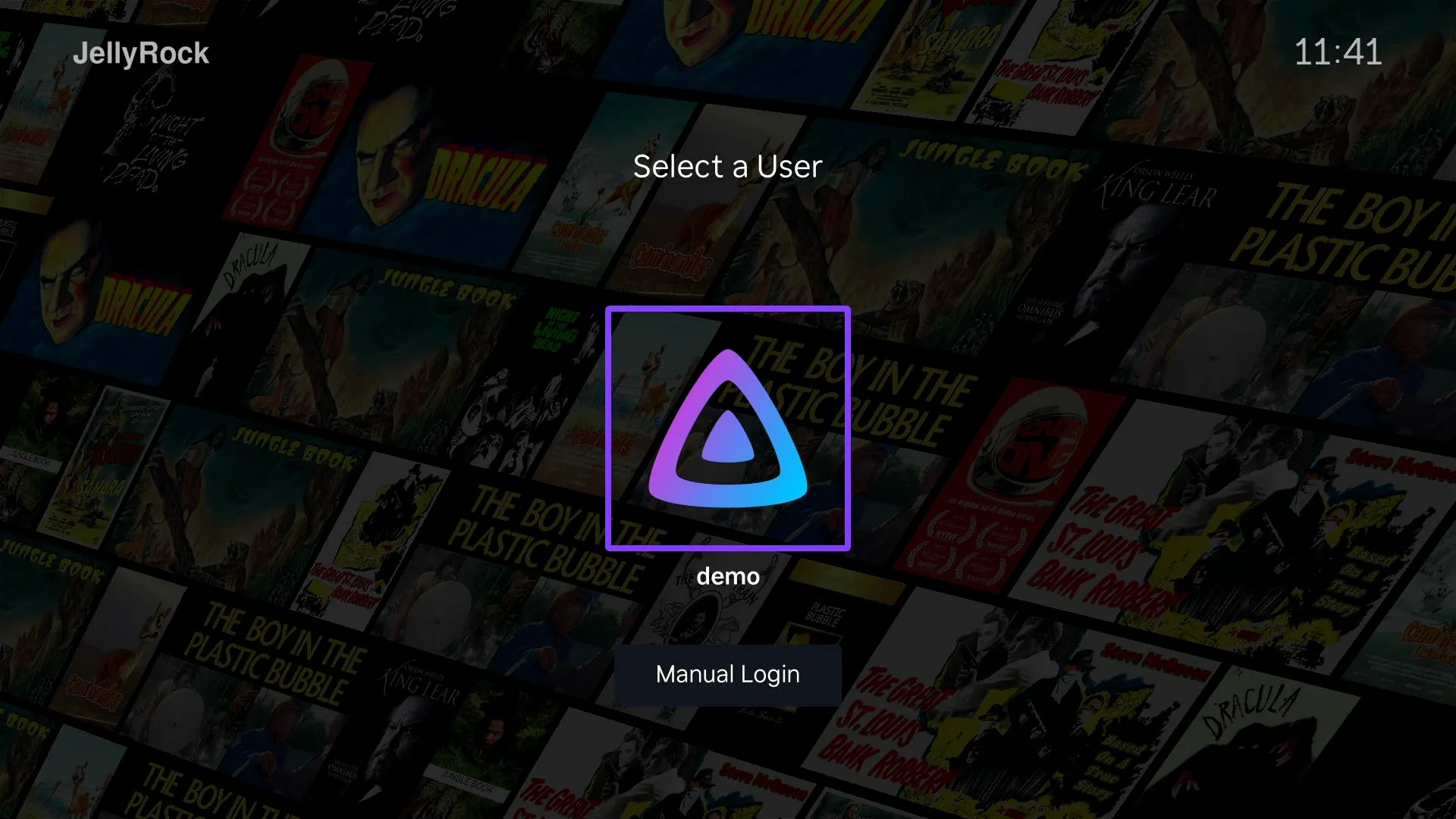 JellyRock userSelect screen